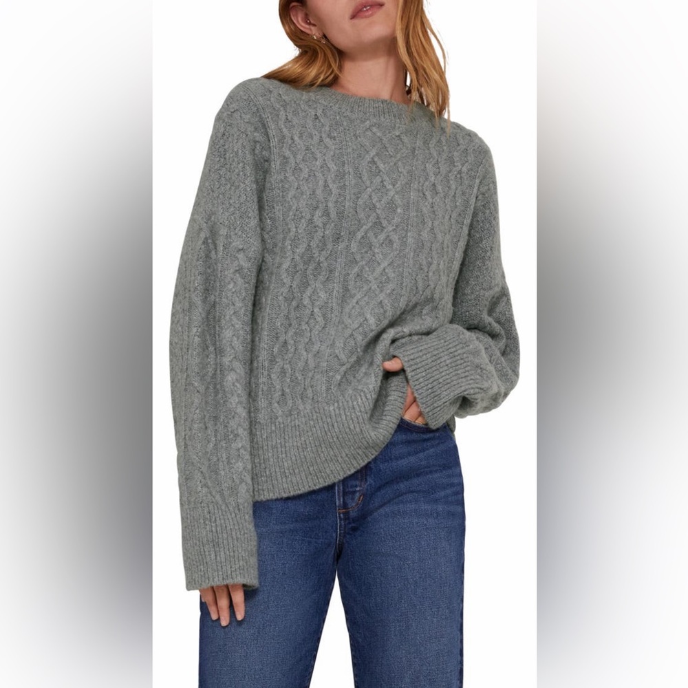 Favorite Daughter Oversize Cable-knit Sweater